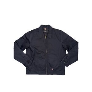 Dickies TJ55 Insulated Industrial Work Jacket Black Size Large Quilt Lined New